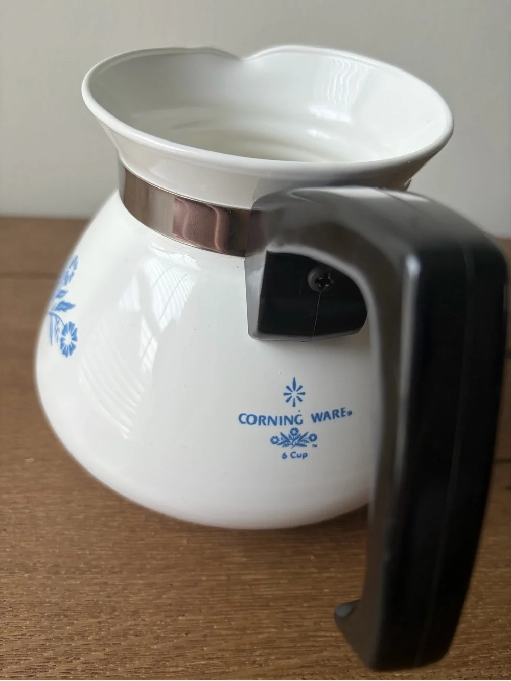 Corning Ware blue cornflower stovetop teapot